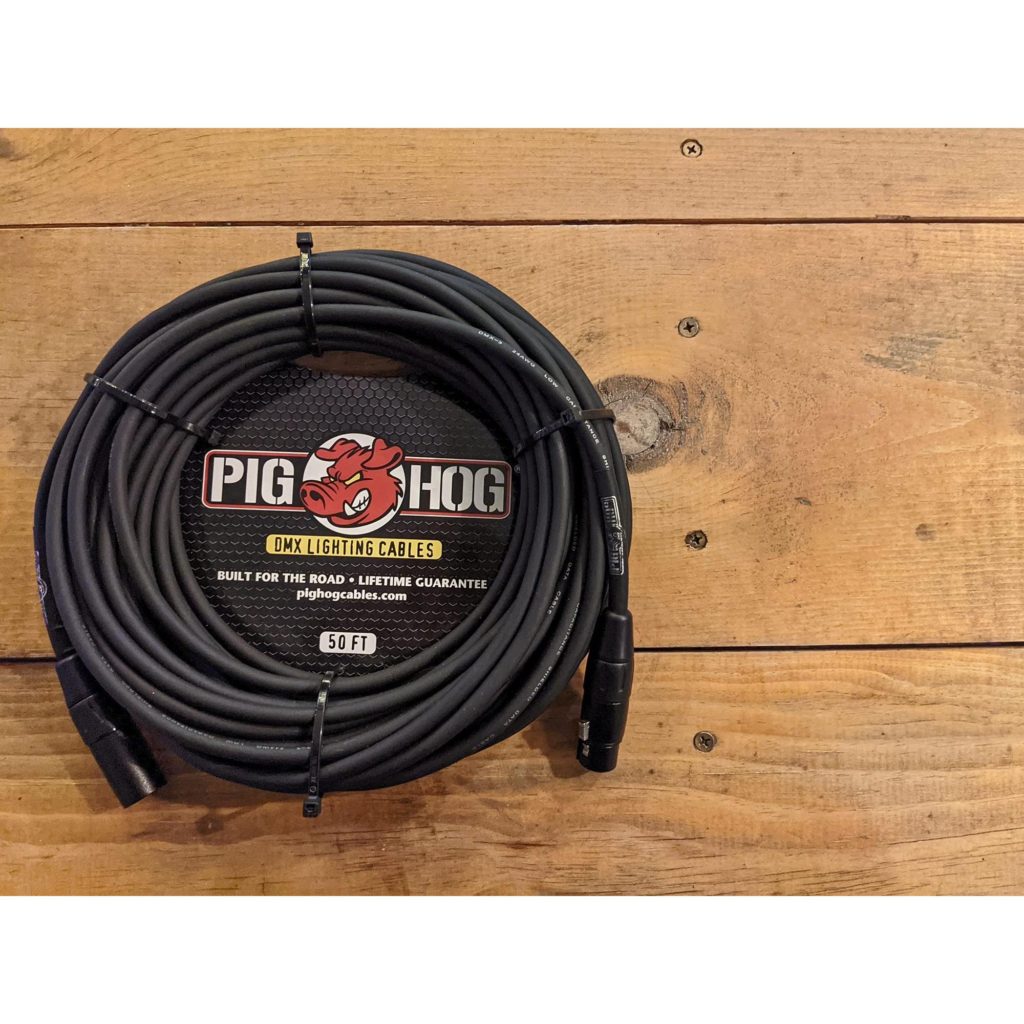 Pig Hog PHDMX3 3-Pin DMX Lighting Cable, 3 Feet