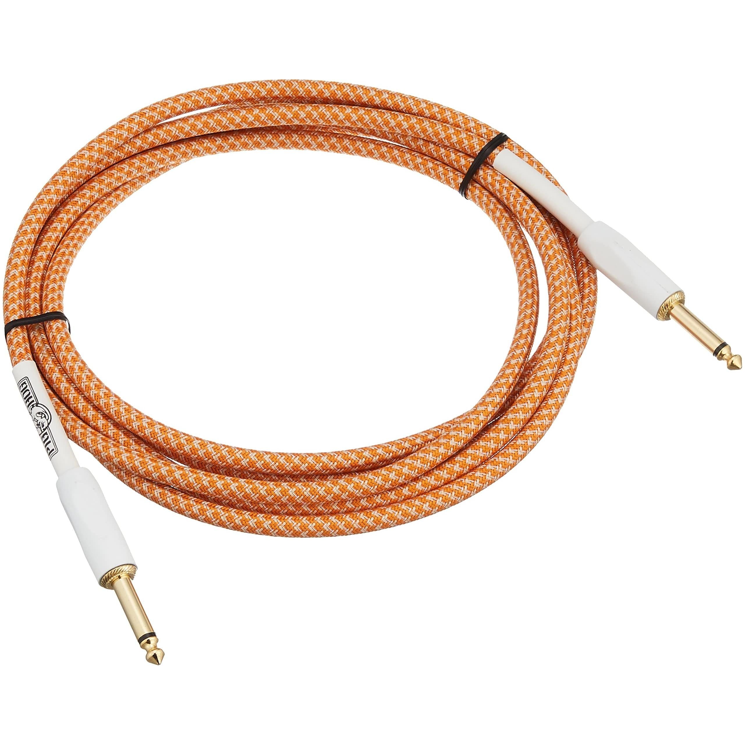 Pig Hog PCH102OC Orange Creme 2.0 Instrument Cable, 10-Foot