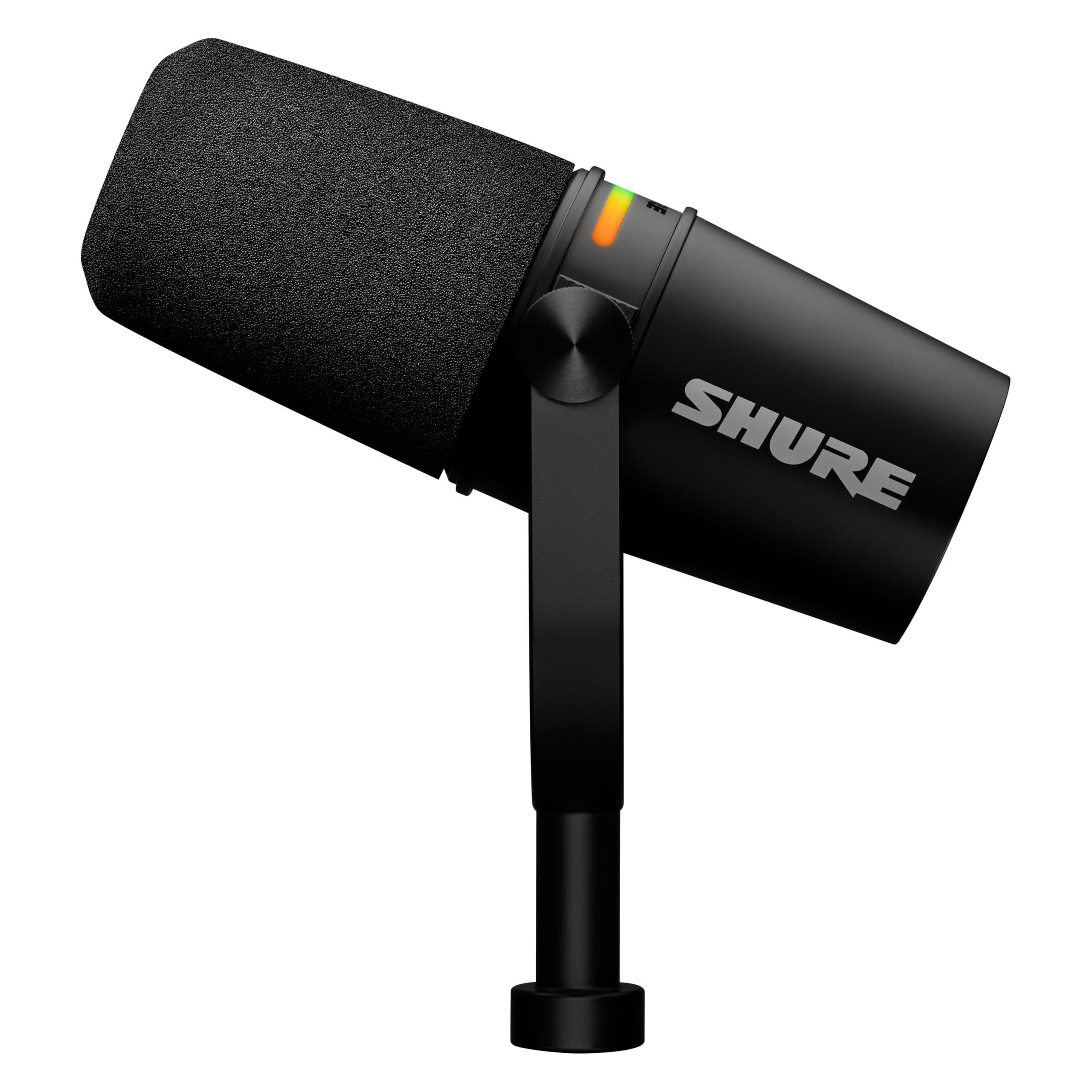 Shure MV7+ Podcast Microphone. Enhanced Audio, LED Touch Panel, USB-C & XLR Output