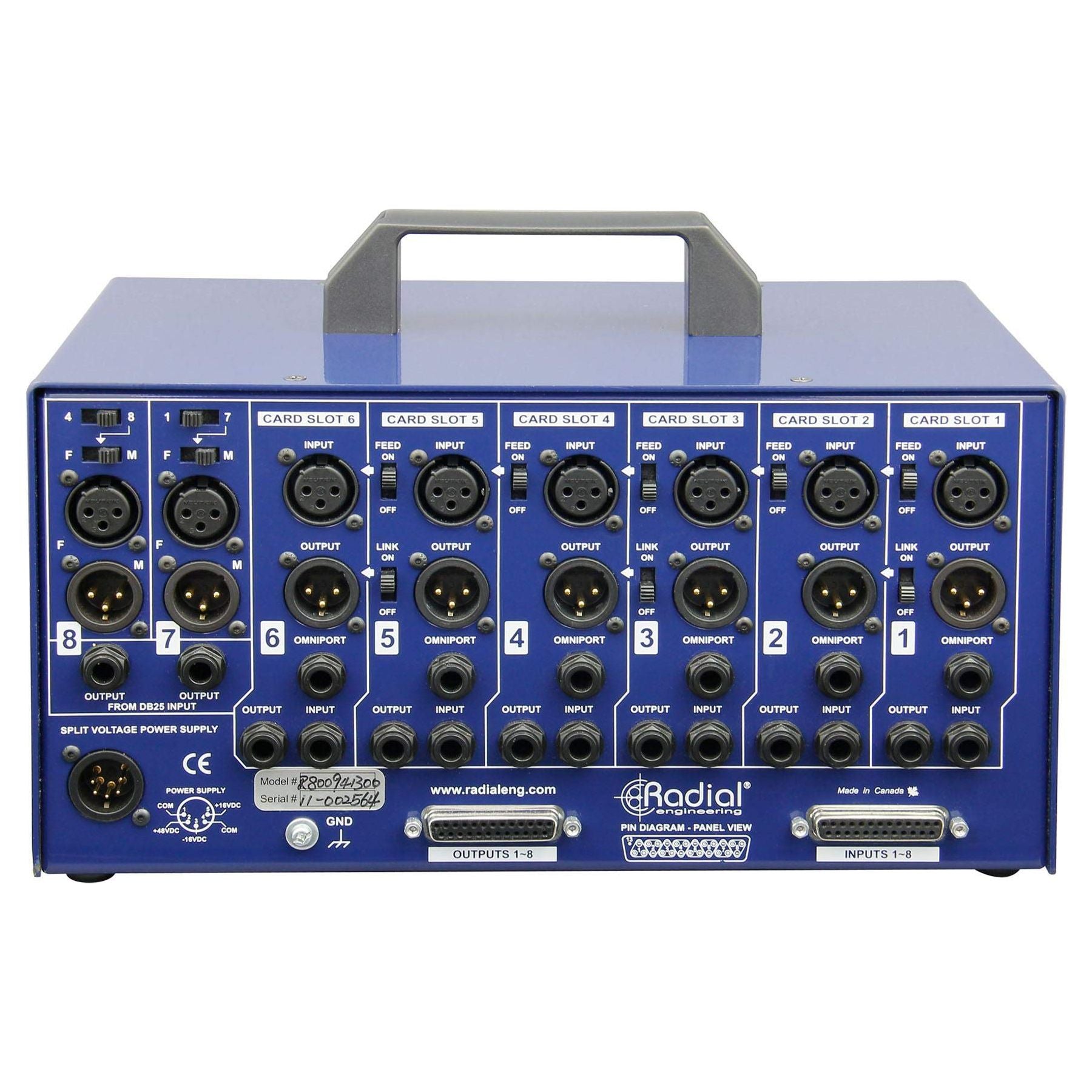 Radial Engineering Workhorse - SixPack 500 Series Desktop Rack