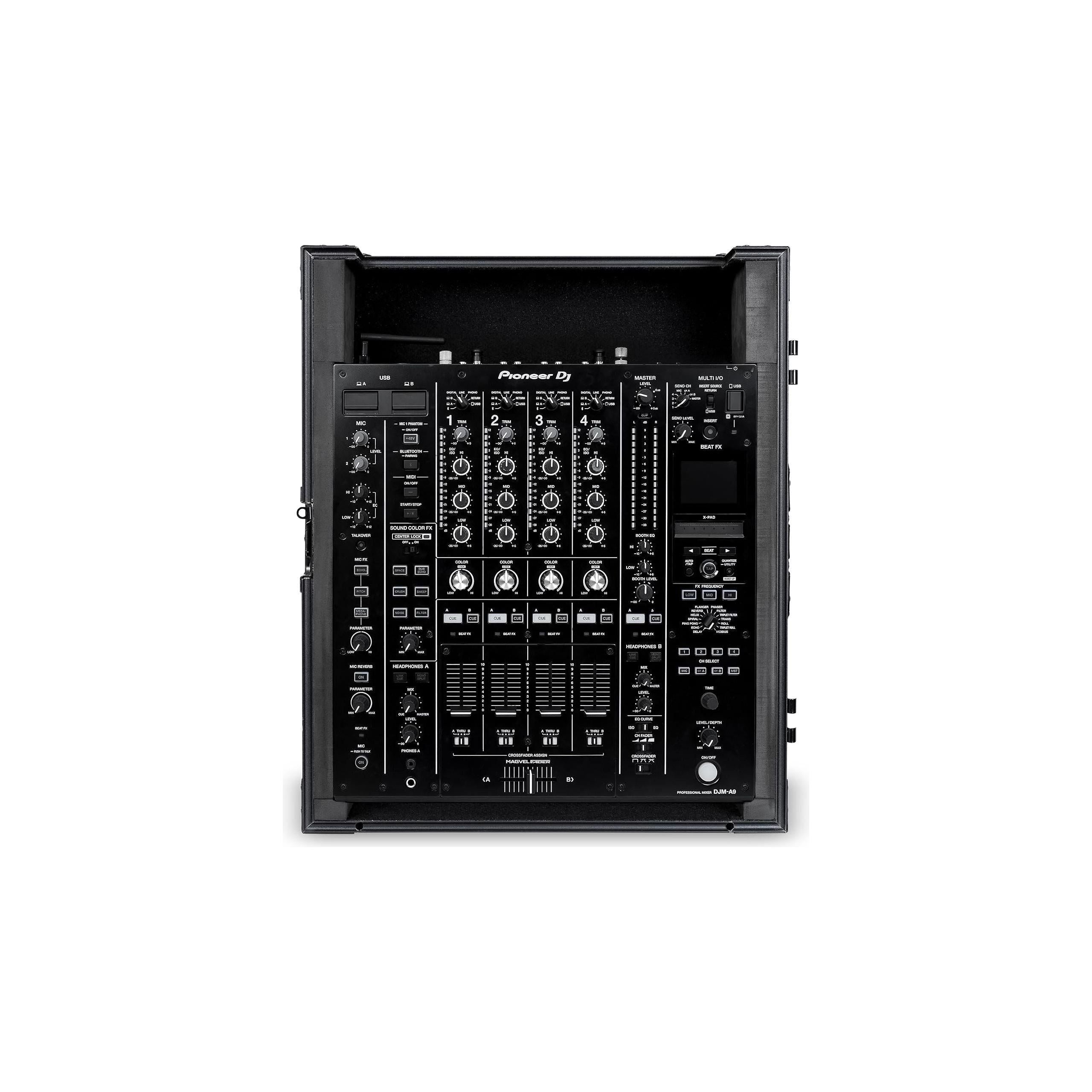 Headliner Pitch Black Custom Fit Flight Case Compatible with Pioneer DJ DJM-A9 DJ Mixer, DJ Equipment Road Case