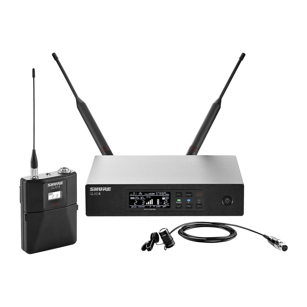 Shure QLXD14/83 Wireless Microphone System with Bodypack and WL183 Omnidirectional Lavalier Mic