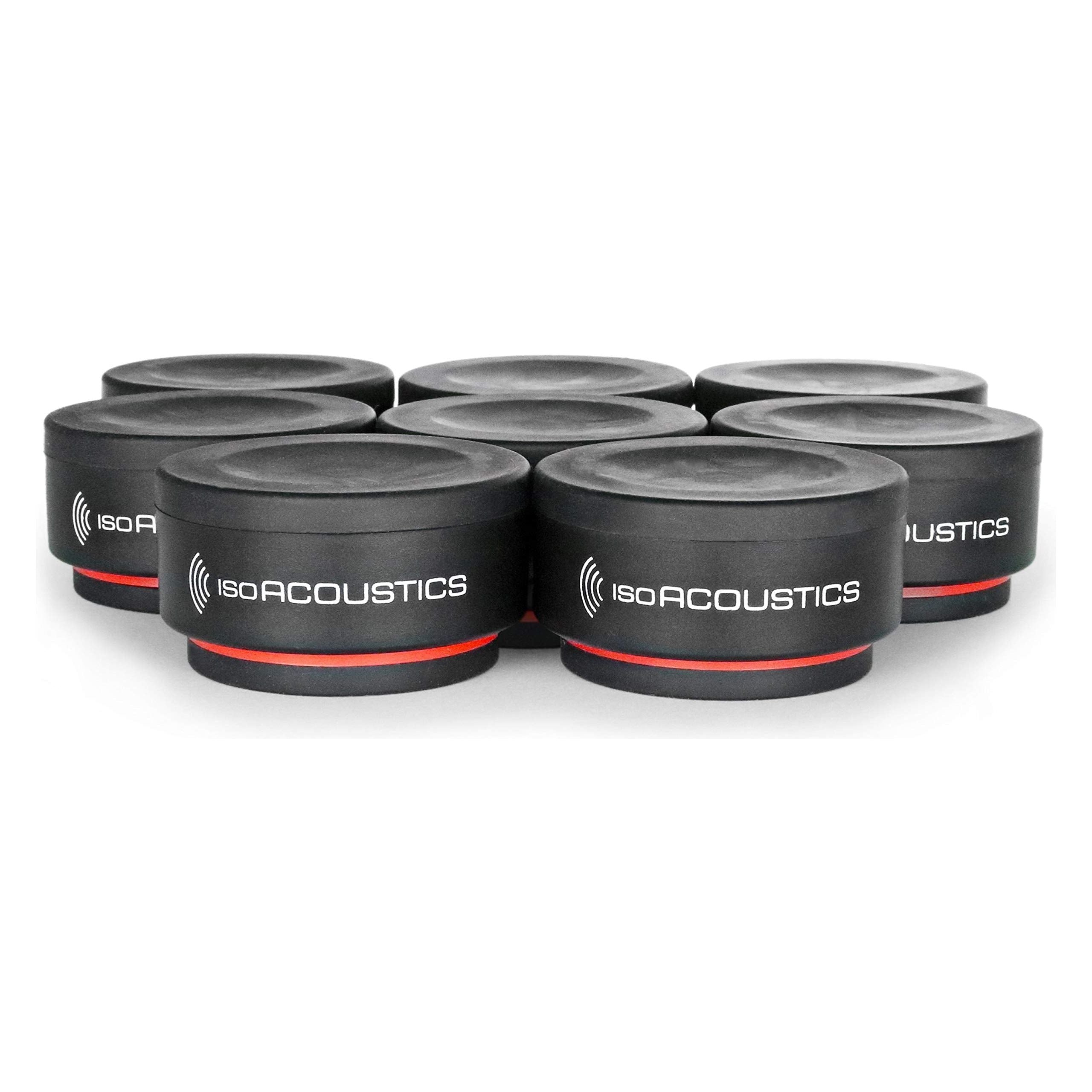 IsoAcoustics: ISO-Puck Mini Isolation Puck for Studio Monitors + Amps (8 Pack)