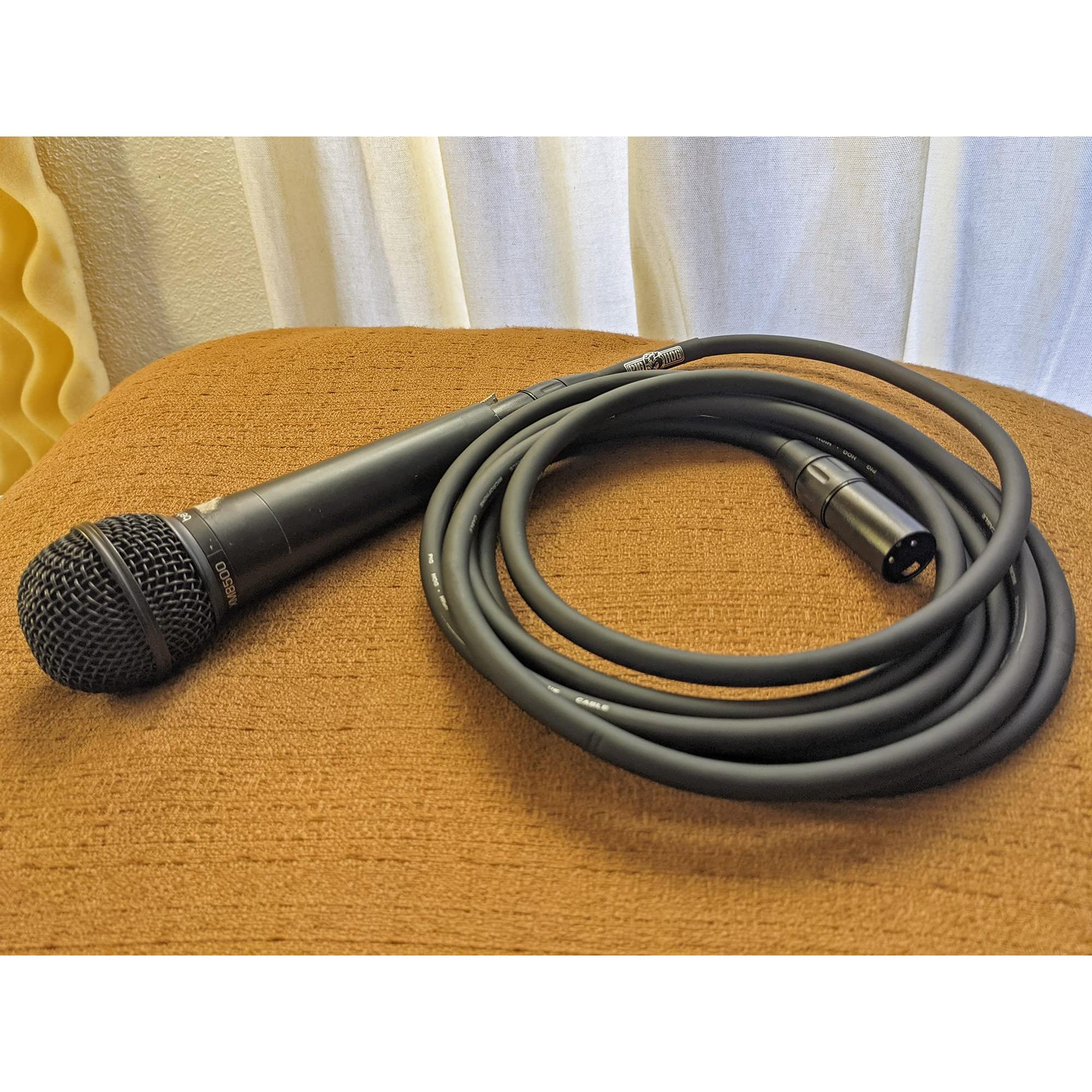 Pig Hog PHM20BKW Black/White Woven High Performance XLR Microphone Cable