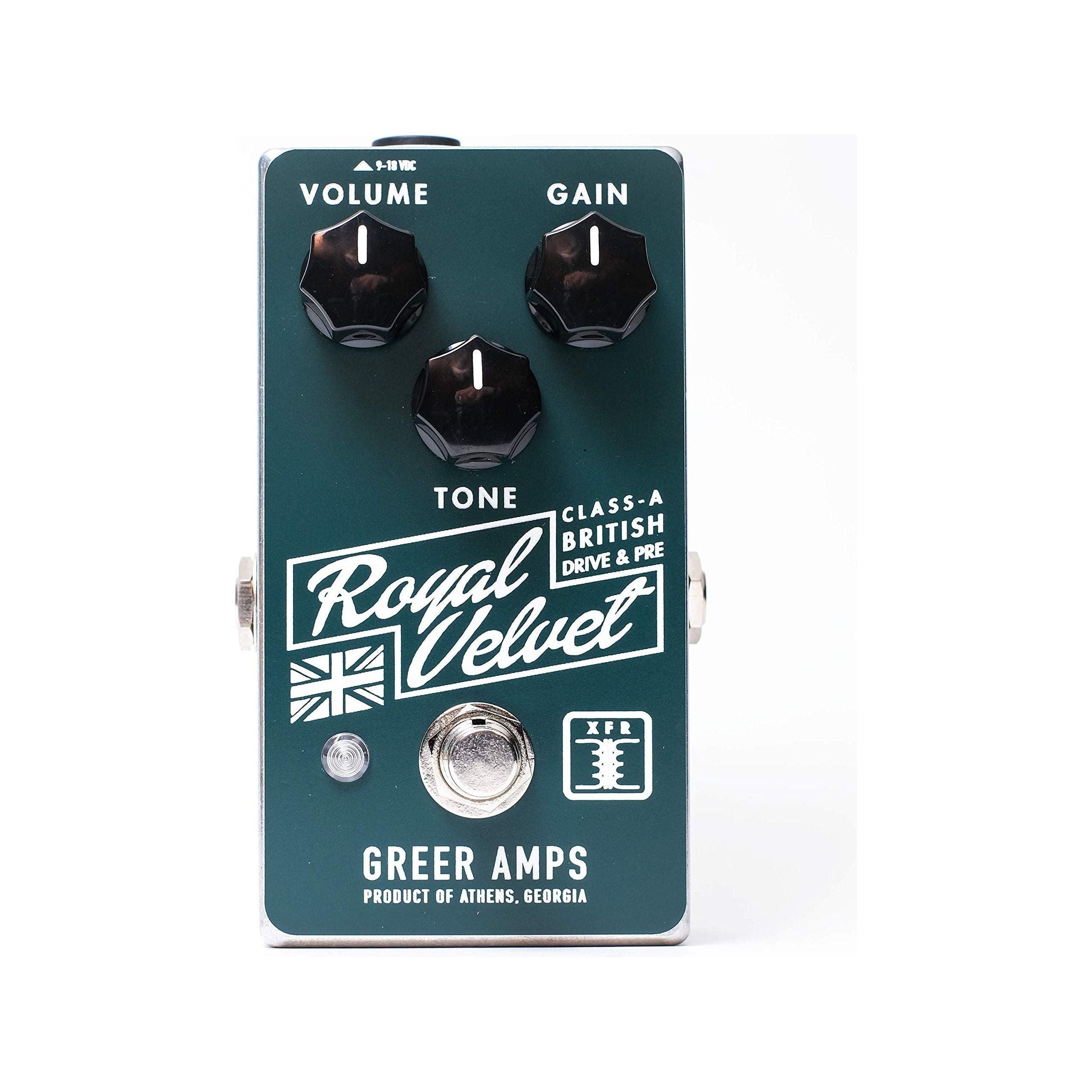 Greer Amps Royal Velvet Overdrive Guitar Effects Pedal