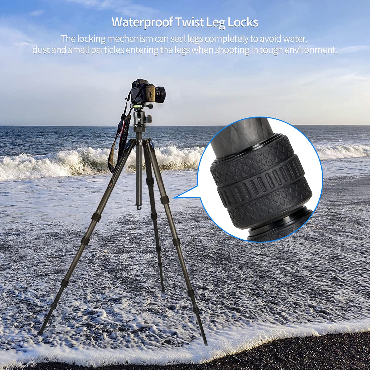 SIRUI ST Carbon Fiber Tripod Kits with Triangular Center Column