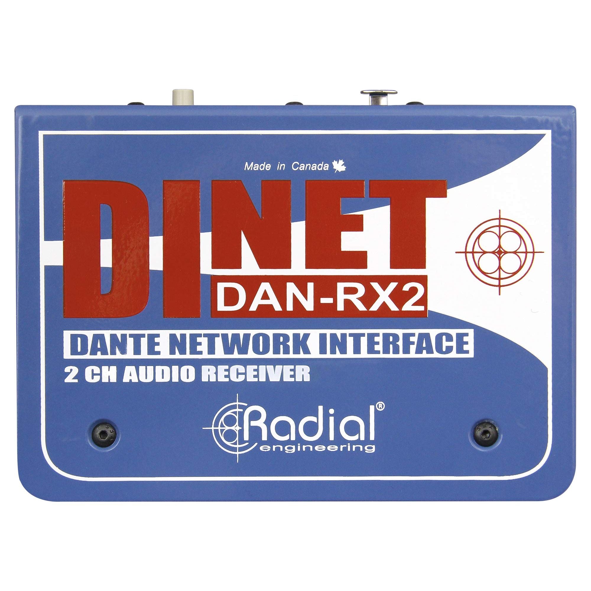 Radial DiNET DAN-RX2 2-Channel Dante Network Receiver