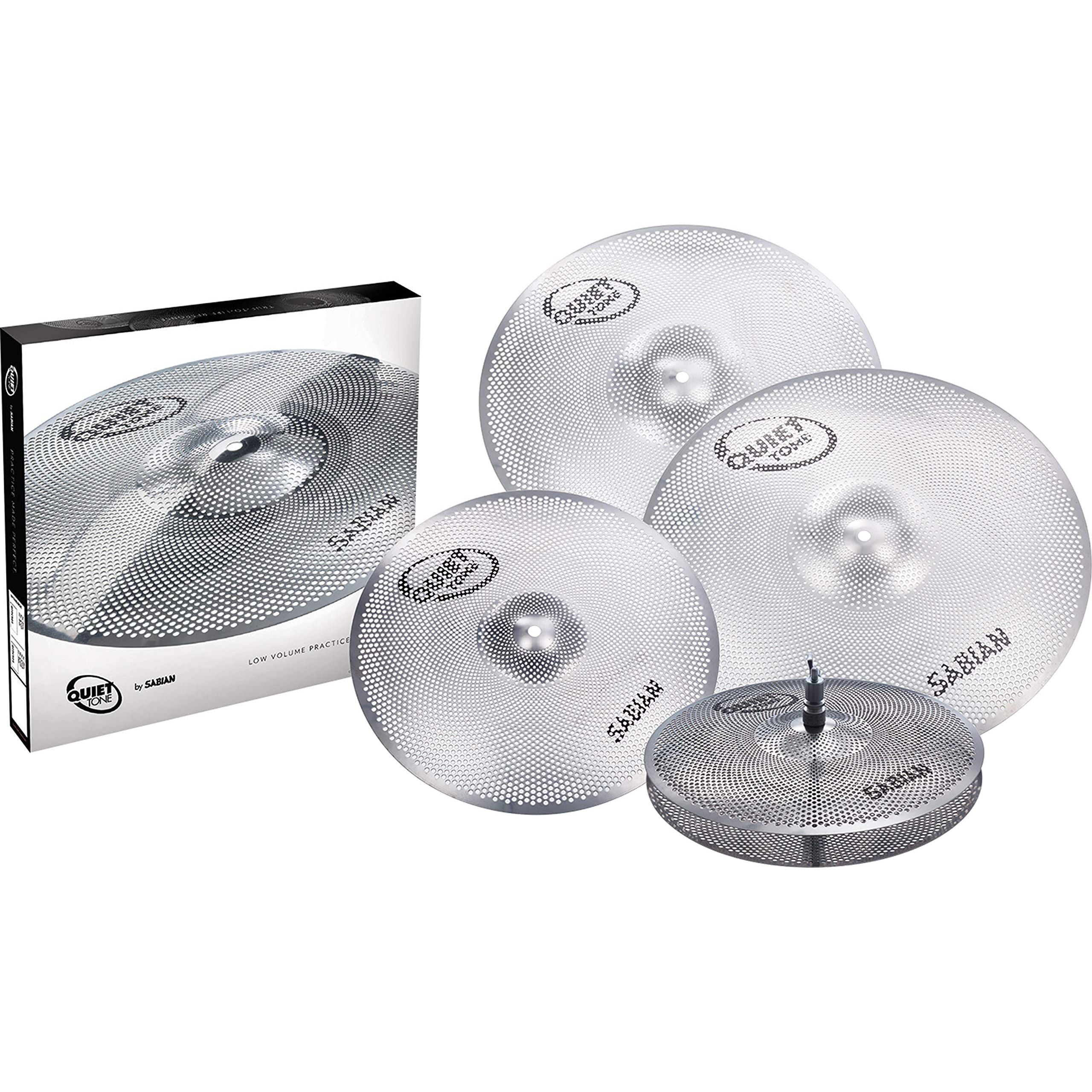 SABIAN Quiet Tone Practice Cymbals Set Qtpc504