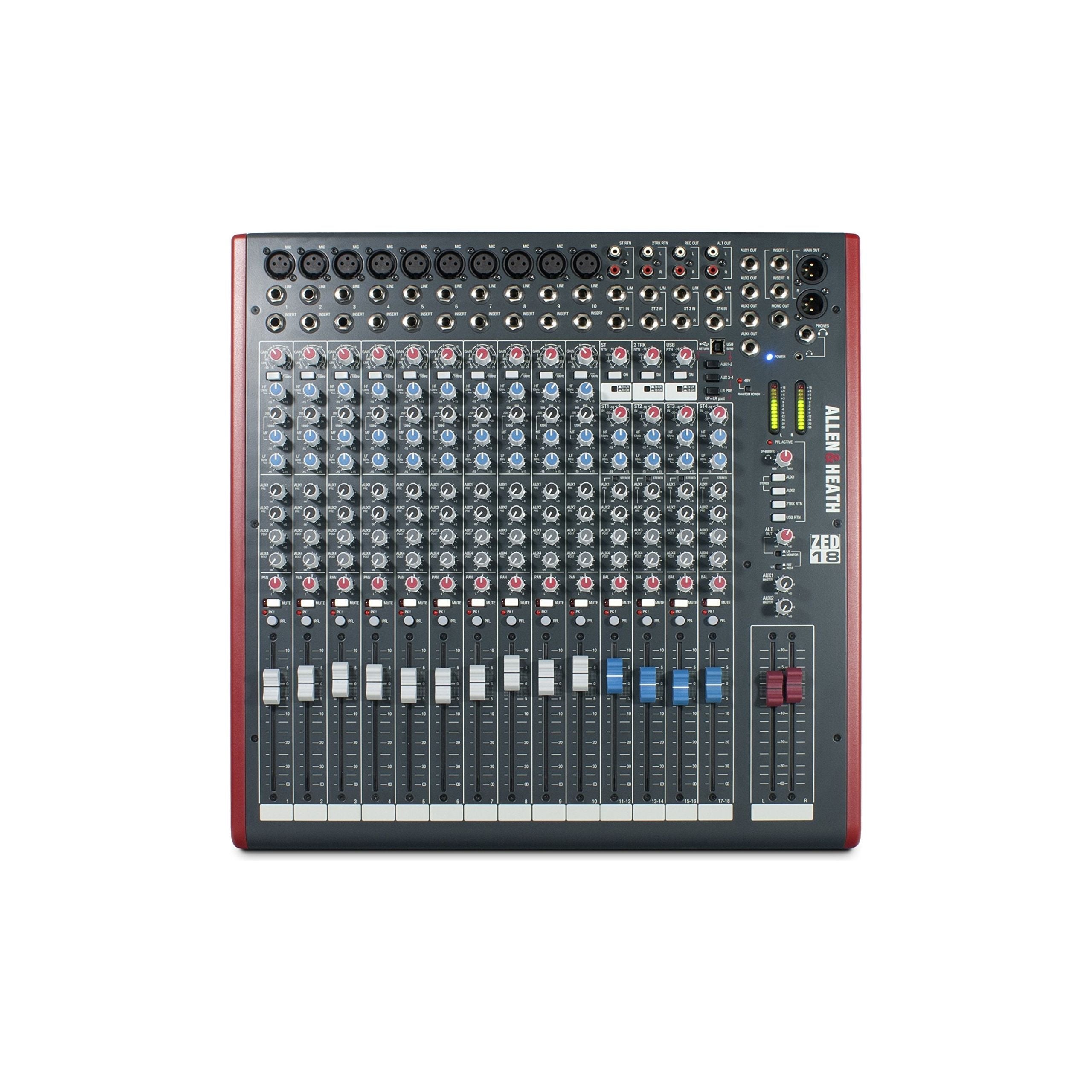 Allen & Heath ZED-14 - 14-Channel Touring Quality Mixer with USB I/O (AH-ZED-14)