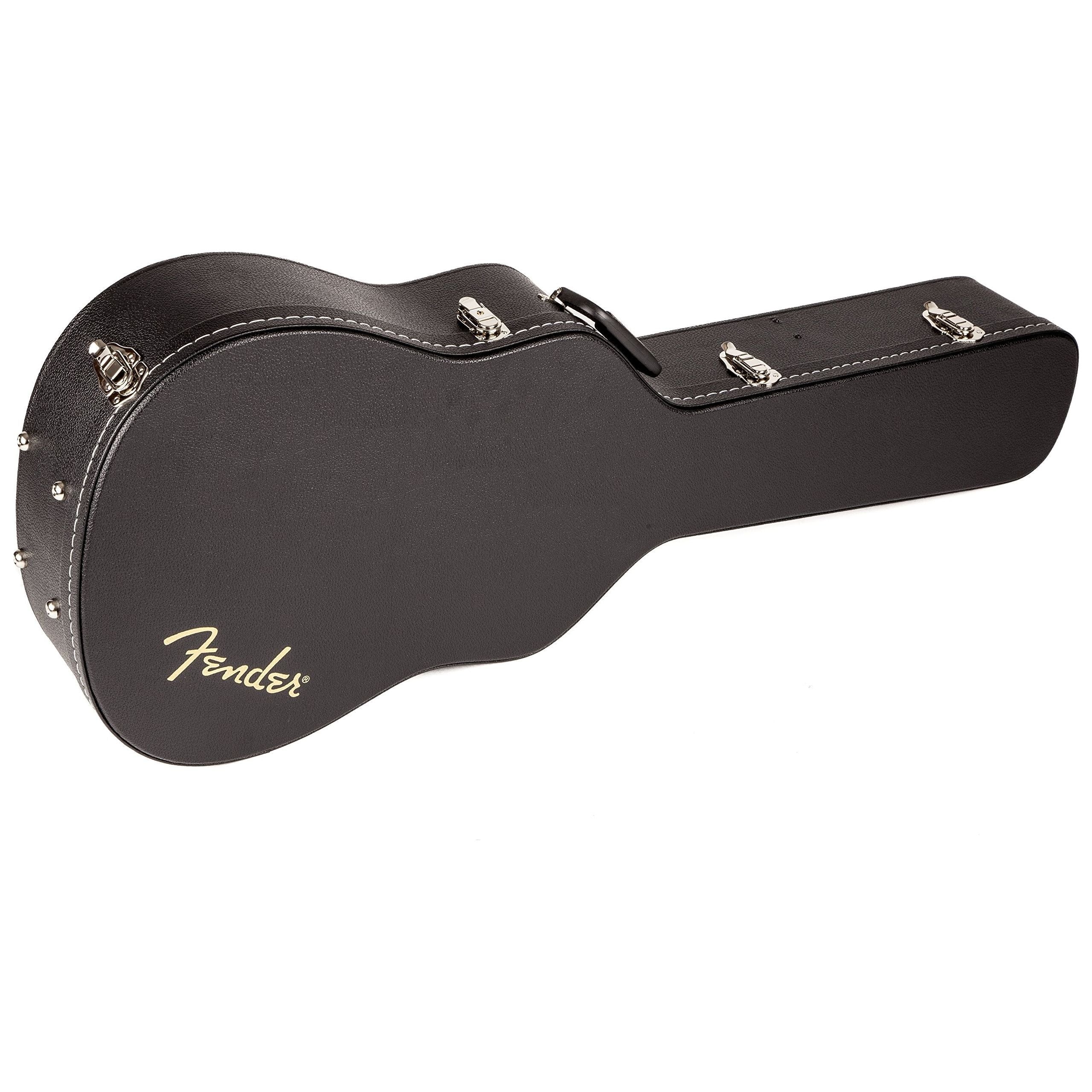 Fender Flat-Top Acoustic Guitar Case, Dreadnought, Black