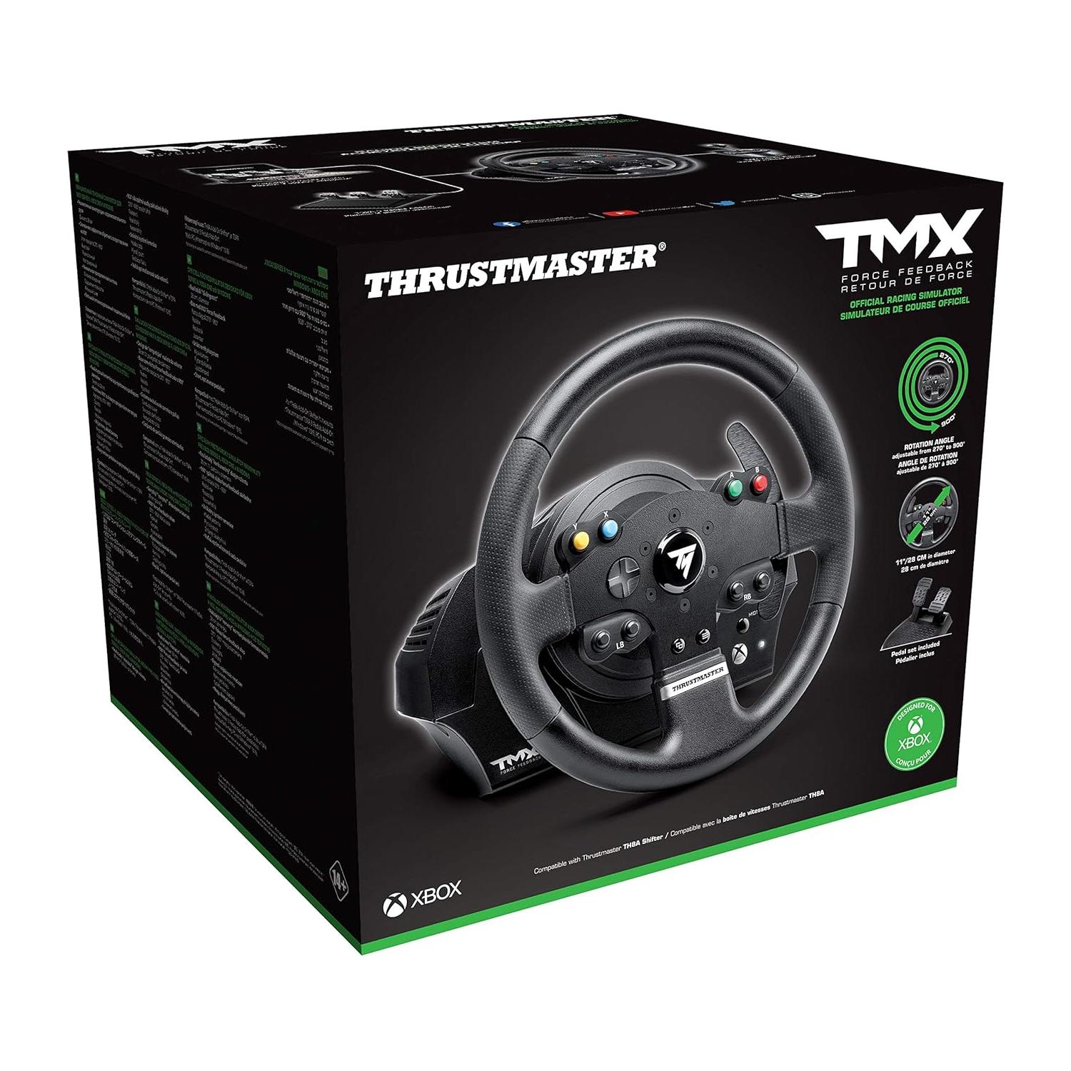 Thrustmaster TMX Racing Wheel with force feedback and racing pedals (Compatible with XBOX Series X/S, One, PC)