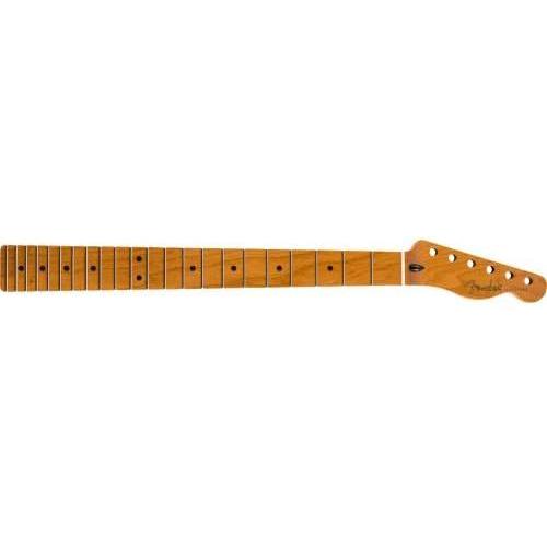 Fender Telecaster Neck, Roasted Maple, Flat Oval, 22 Jumbo Frets, Pau Ferro Fingerboard