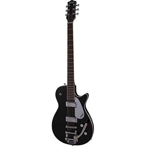 Gretsch G5260T Electromatic Jet Baritone Solid Body 6-String Electric Guitar with Bigsby, 12-Inch Laurel Fingerboard, and Bolt-On Maple Neck (Right-Hand, Black)