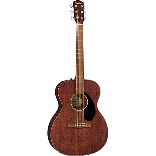 Fender CC-60S All-Mahogany Concert V2 Pack Acoustic Guitar, Natural, with Gig Bag and Accessories