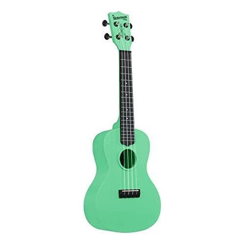 Kala Brand Music Co. The Waterman Beach Collection, 4-String Ukulele, Right, Sea Foam Green, Concert (KA-WMS-GN-C)