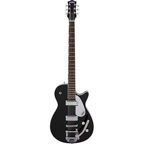 Gretsch G5260T Electromatic Jet Baritone Solid Body 6-String Electric Guitar with Bigsby, 12-Inch Laurel Fingerboard, and Bolt-On Maple Neck (Right-Hand, Black)