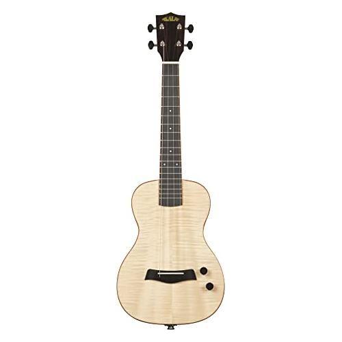 Kala Brand Music Solid Body Electric Flame Maple Tenor Ukulele (KA-SB-MAP-T_W/BAG)