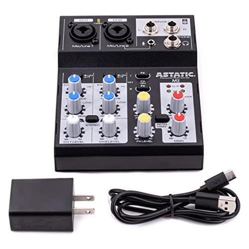 CAD Audio MXU4-FX 4 Channel Mixer with USB Interface and Digital Effects , Black