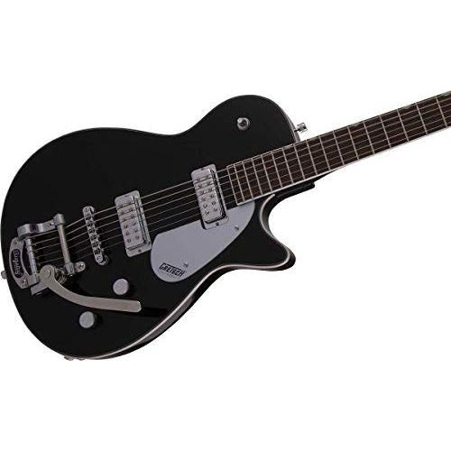 Gretsch G5260T Electromatic Jet Baritone Solid Body 6-String Electric Guitar with Bigsby, 12-Inch Laurel Fingerboard, and Bolt-On Maple Neck (Right-Hand, Black)