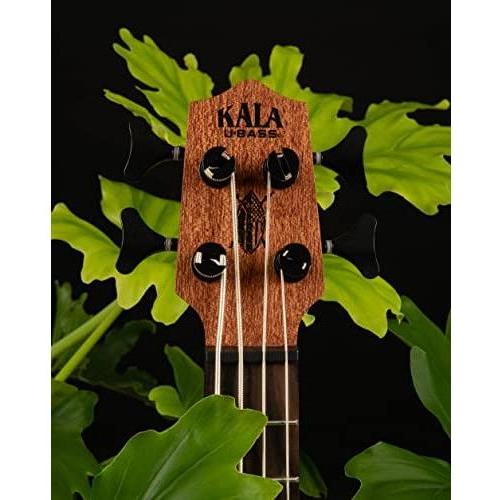 Kala Brand Music Co, 4-String Ukulele, Right, Natural, UBASS BAKITHI-FS