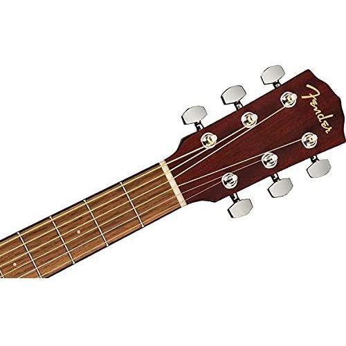 Fender CC-60S All-Mahogany Concert V2 Pack Acoustic Guitar, Natural, with Gig Bag and Accessories