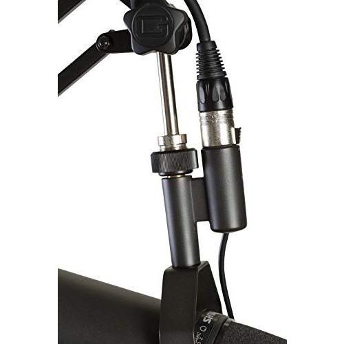 Gator Frameworks Deluxe Desk-Mounted Broadcast Microphone Boom Stand For Podcasts & Recording; Integrated XLR Cable (GFWBCBM3000)