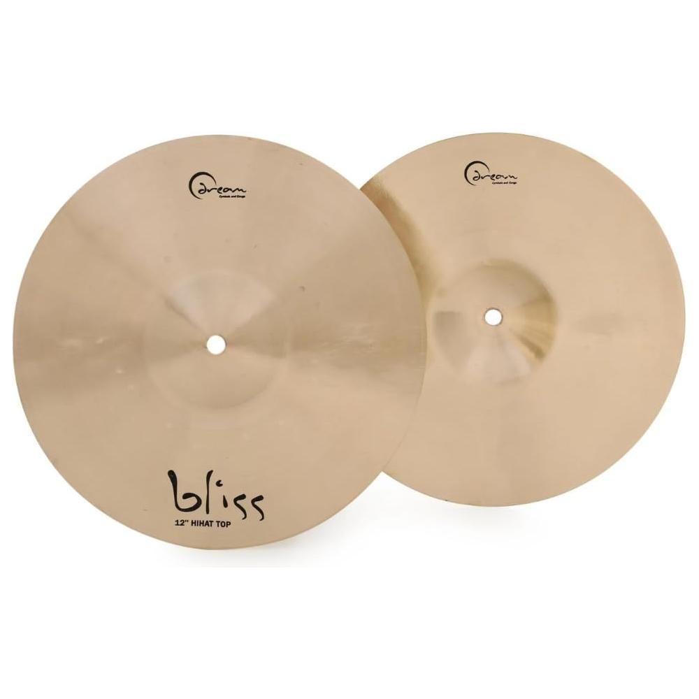 Dream Cymbals and Gongs BHH12 Bliss Series Hi Hat 12" Cymbals Bundle w/Liquid Audio Polishing Cloth