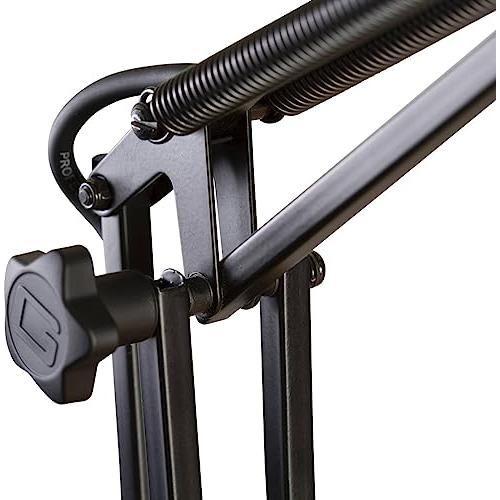 Gator Frameworks Deluxe Desk-Mounted Broadcast Microphone Boom Stand For Podcasts & Recording; Integrated XLR Cable (GFWBCBM3000)