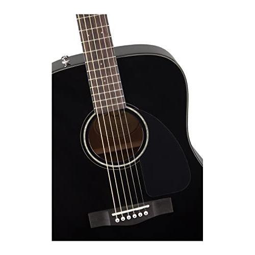 Fender CD-60S Dreadnought V2 Pack Acoustic Guitar, with 2-Year Warranty, Natural, with Gig Bag and Accessories