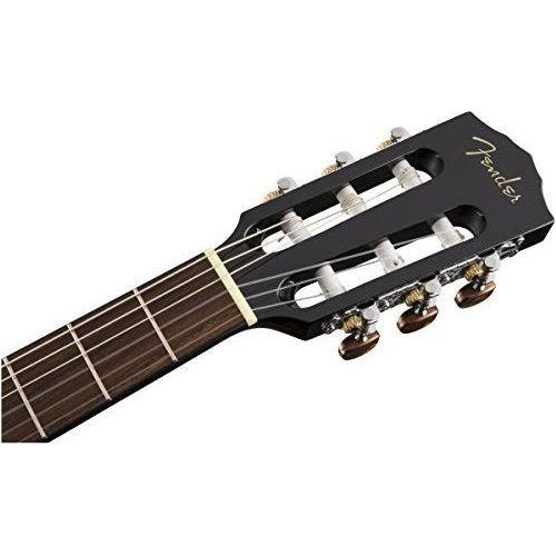 Fender CN-60S Concert Nylon String Acoustic Guitar, Black