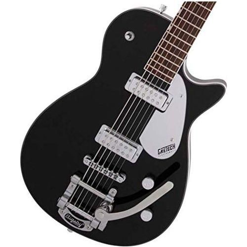 Gretsch G5260T Electromatic Jet Baritone Solid Body 6-String Electric Guitar with Bigsby, 12-Inch Laurel Fingerboard, and Bolt-On Maple Neck (Right-Hand, Black)