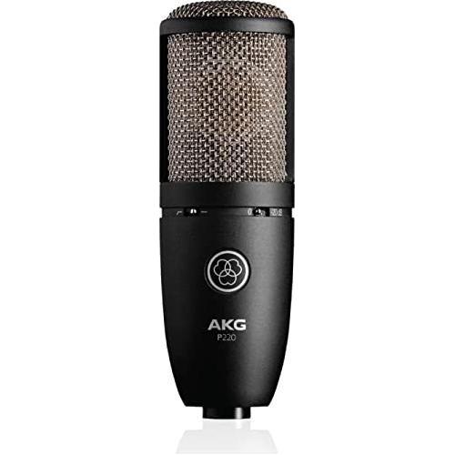 AKG Pro Audio P220 Vocal Condenser Microphone, Black, 6.00 x 8.00 x 12.00"