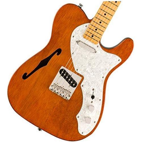 Squier Classic Vibe 60s Thinline Telecaster Electric Guitar, Natural, Maple Fingerboard