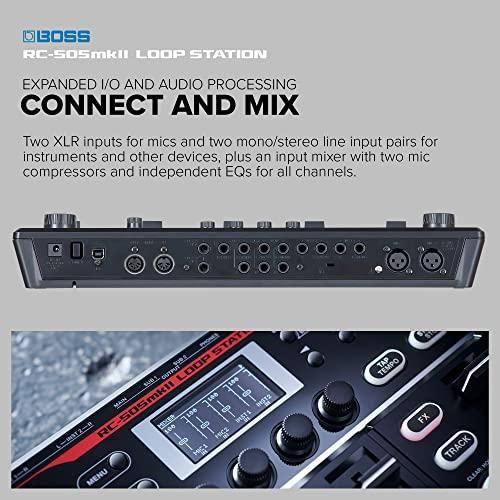 BOSS RC-505MKII Loop Station  The Industry Standard Tabletop Looper, Updated and Enhanced. Class-leading sound quality. Five simultaneous stereo phrase tracks. Input FX and Track FX sections.