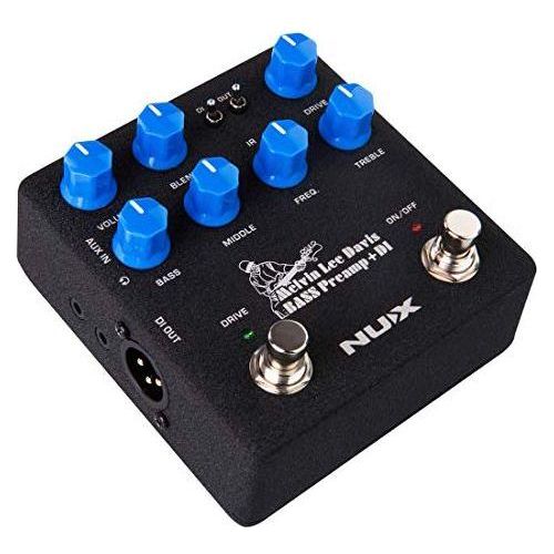 NUX Melvin Lee Davis NBP-5 Dual Switch Bass Pedal Bass Preamp,DI box,Impulse Response (IR) Loader,Audio Interface in one