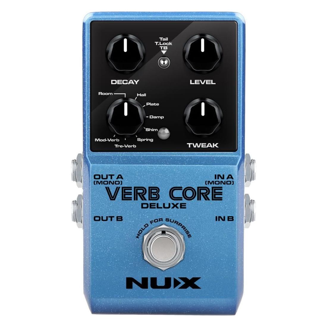 NUX Verb Core Deluxe Reverb Pedal, 8 Reverb Types in a Compact Enclosure