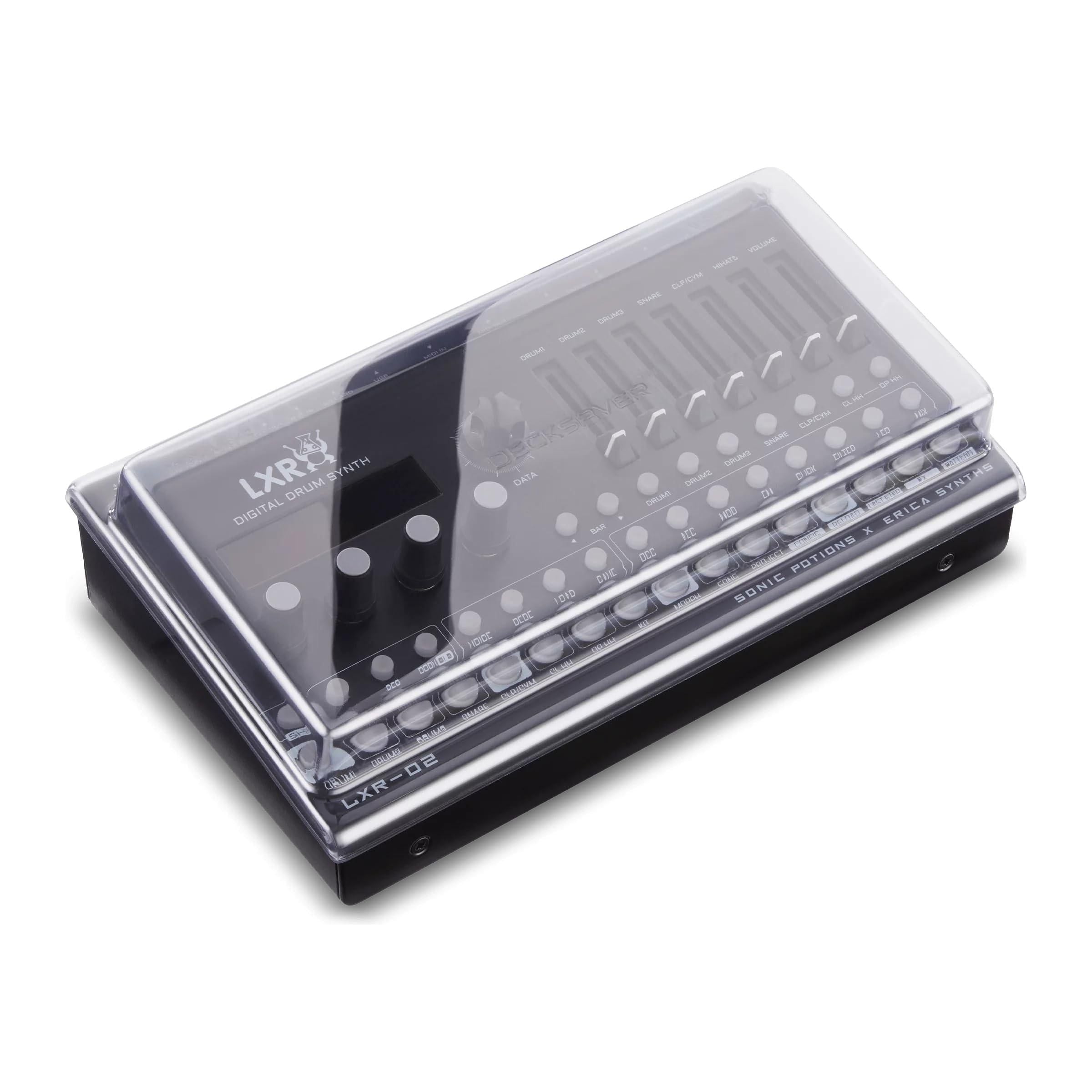 Decksaver Super Strong Polycarbonate Custom Fit Cover Compatible with Erica Synths DB-01 and LXR-02, Synthesizer Dust Cover for Travel and Everyday Protection