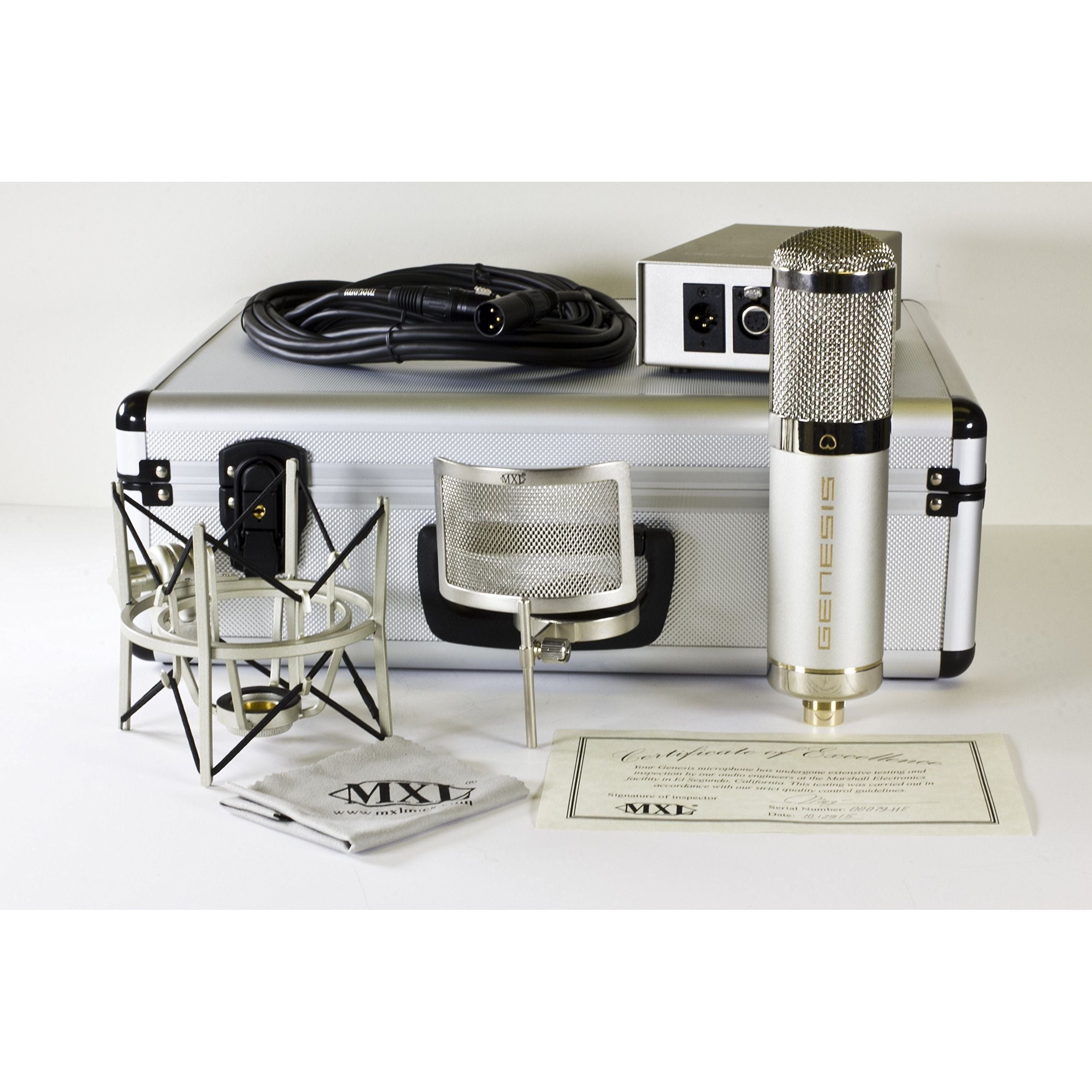 MXL Genesis HE Premium Mullard Tube Microphone Bundle - Heritage Edition