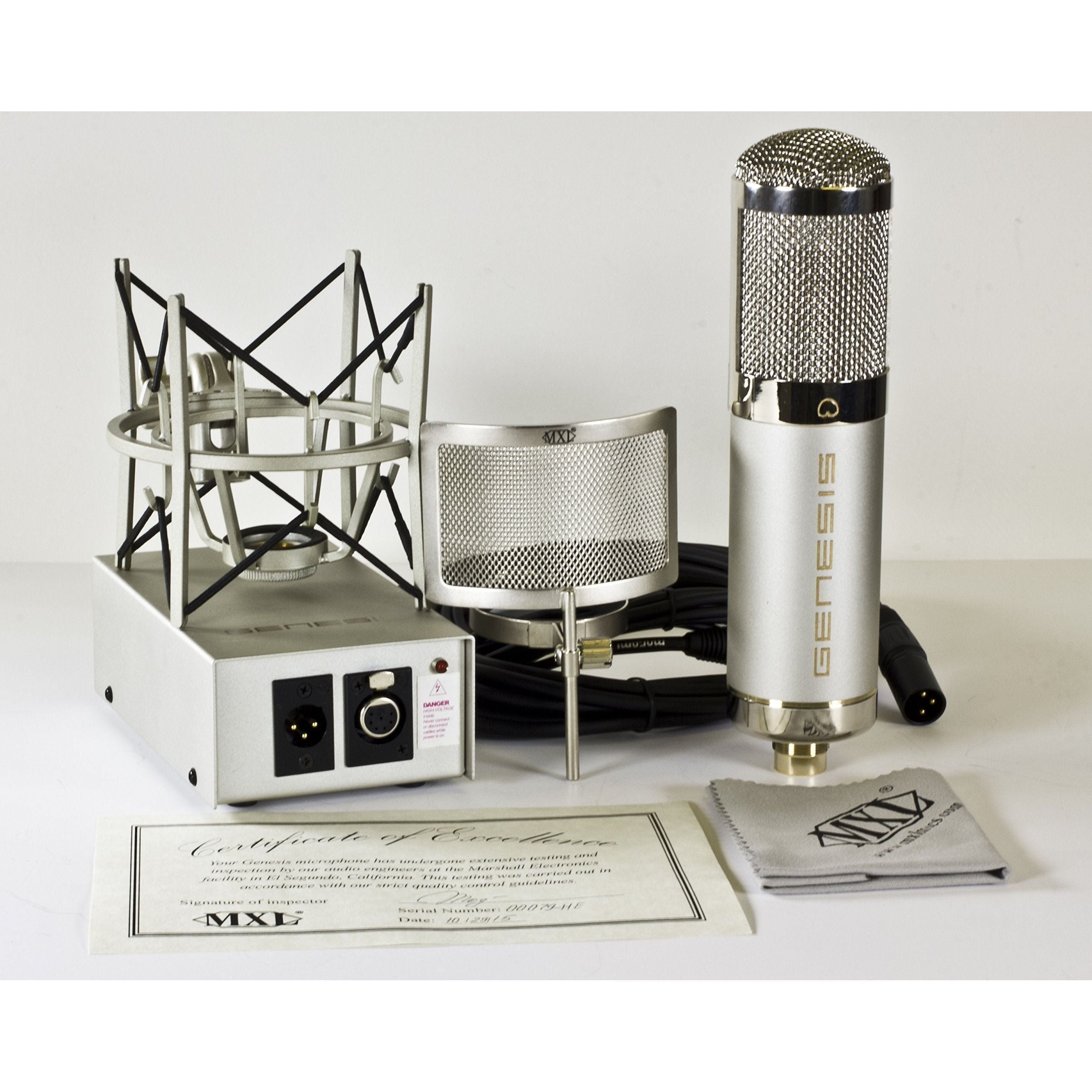 MXL Genesis HE Premium Mullard Tube Microphone Bundle - Heritage Edition