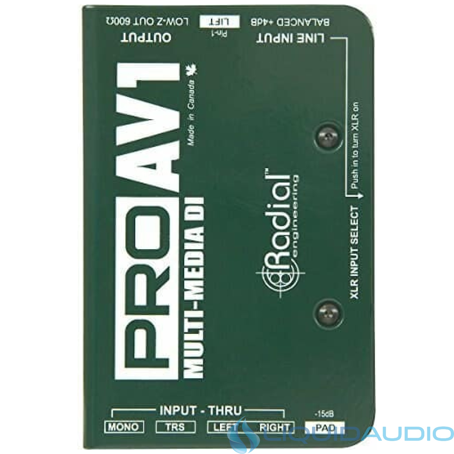 Radial Engineering R8001112 Pro AV1 Direct Box