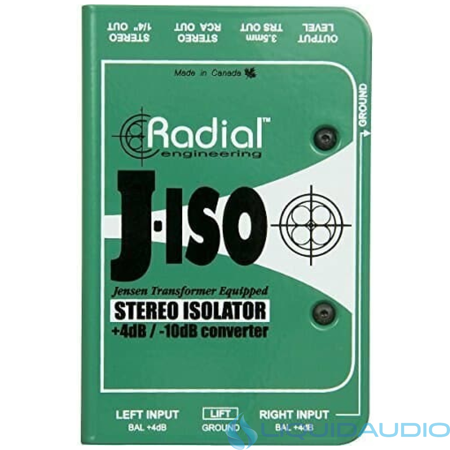 Radial Engineering J-ISO Jensen Transformer Equipped Stereo Isolator +4dB to -10dB Converter