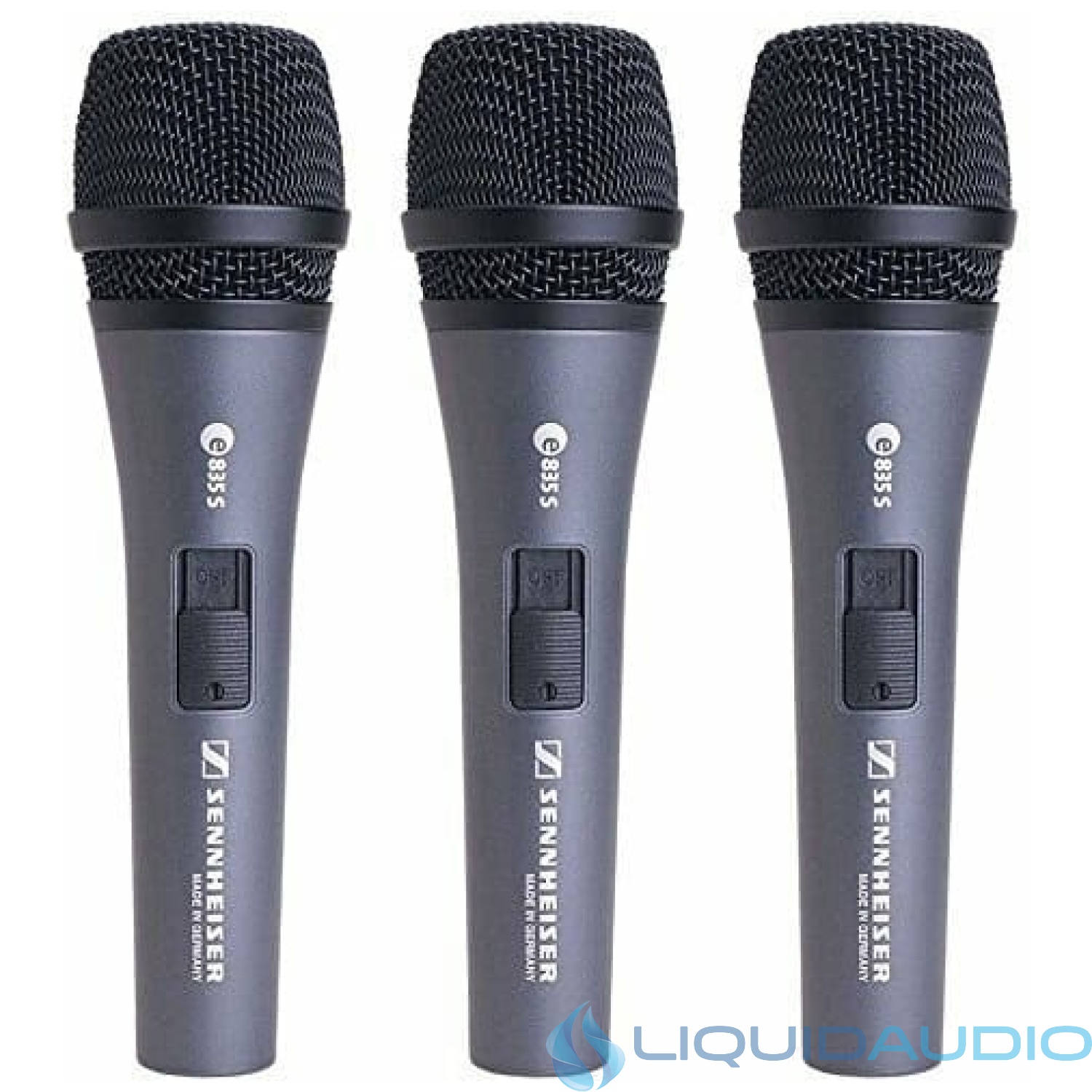 Sennheiser e835 S (3-pack) - with On/Off Switch