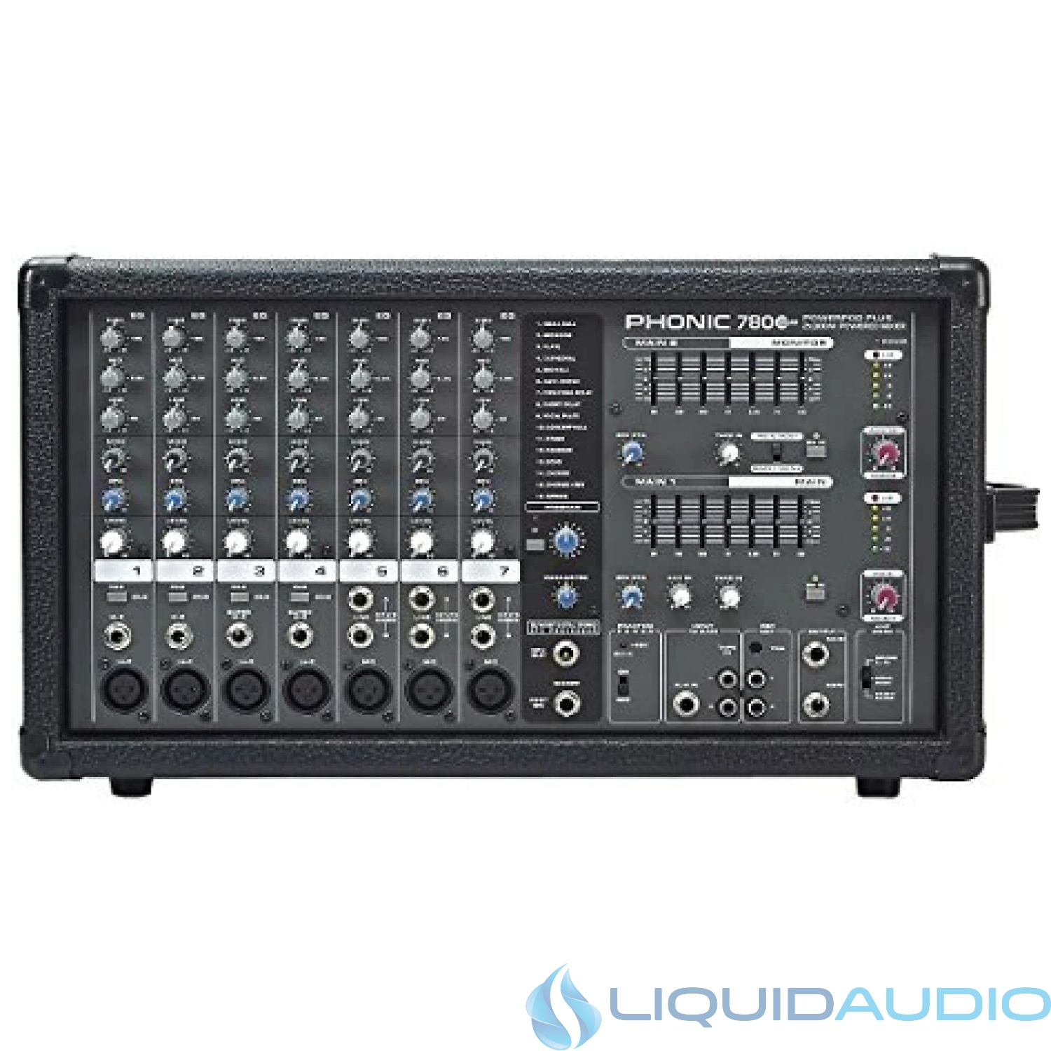 Phonic Powerpod 780 Plus 2X300W 7-Channel Powered Mixer with Digital Effects
