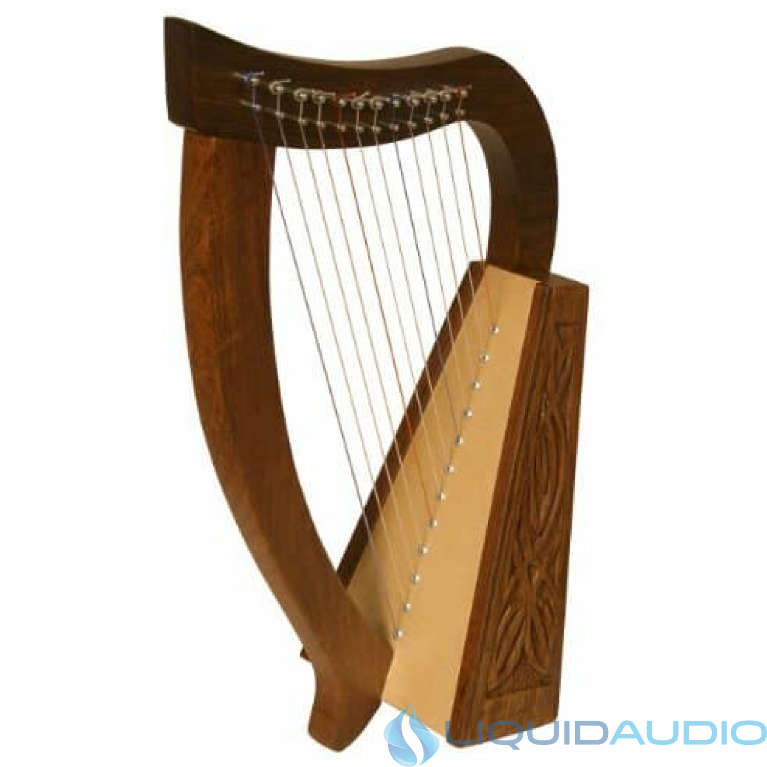 Roosebeck Baby Harp TM, 12 Strings, Knotwork