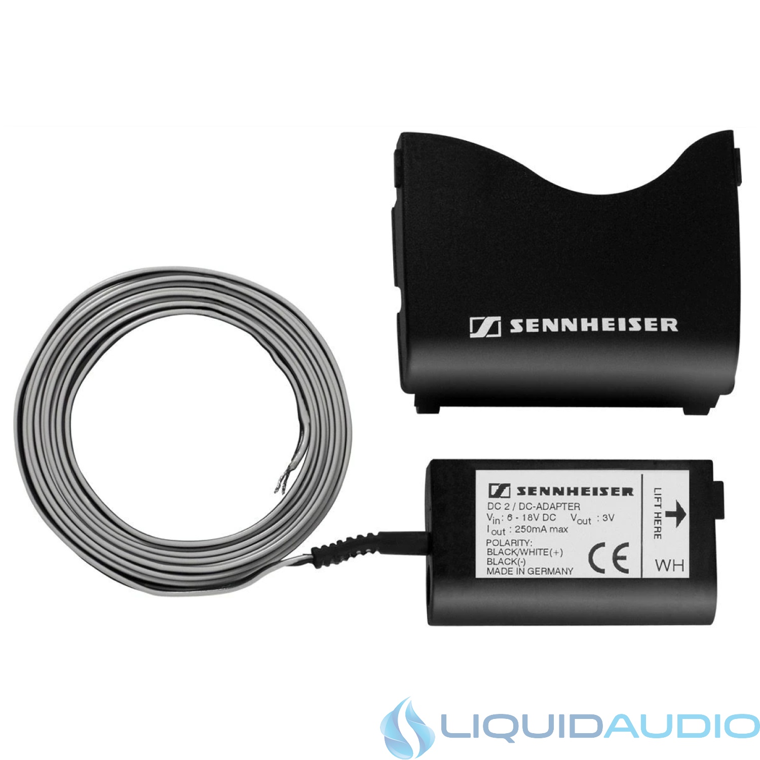Sennheiser DC2 DC Power Adapter for Evolution G2/G3 and 2000 Series Bodypacks Transmitters
