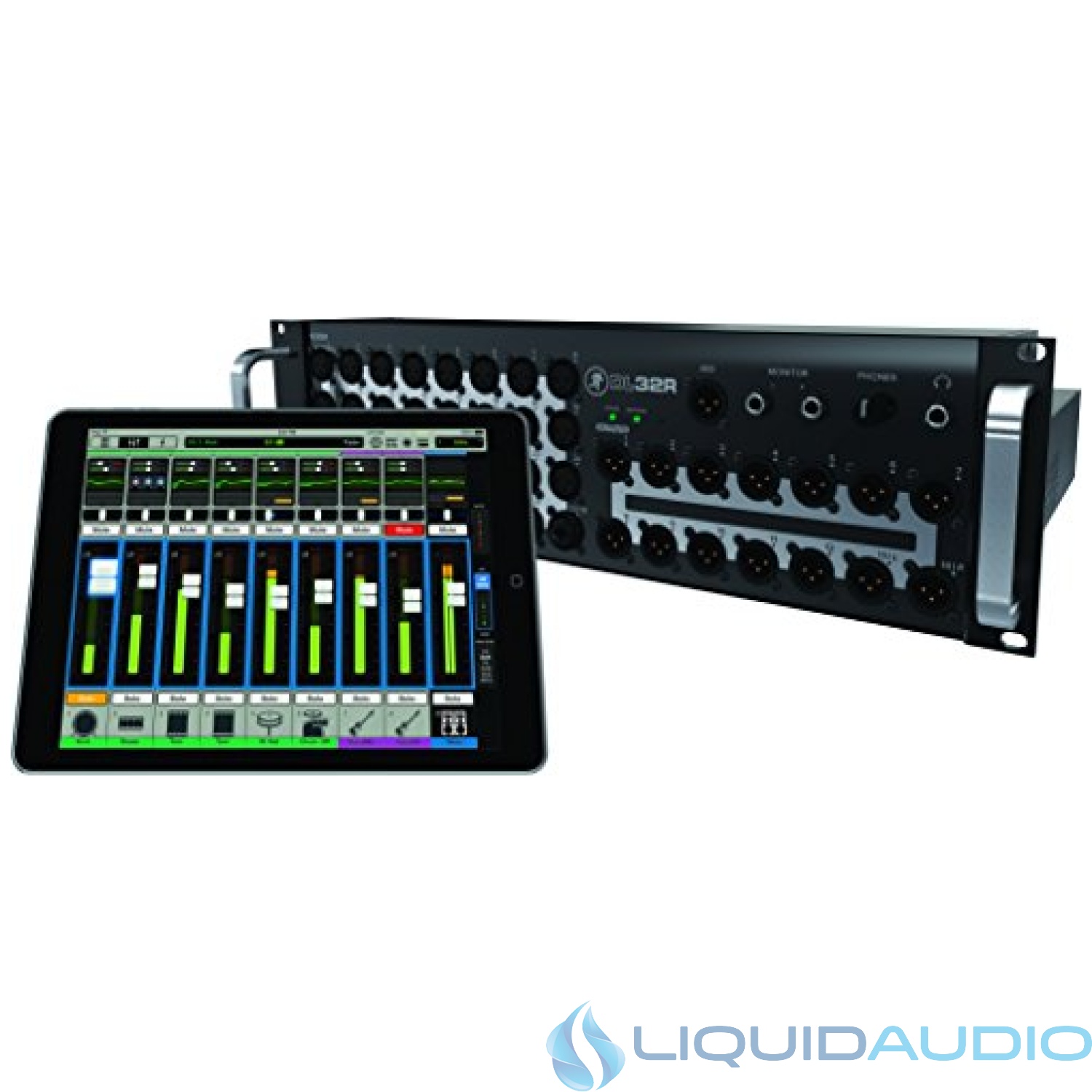 Mackie DL Series, Digital Wireless Live Sound Mixer 32-channel with iPad Control, and Onyx+mic Preamps (DL32R)