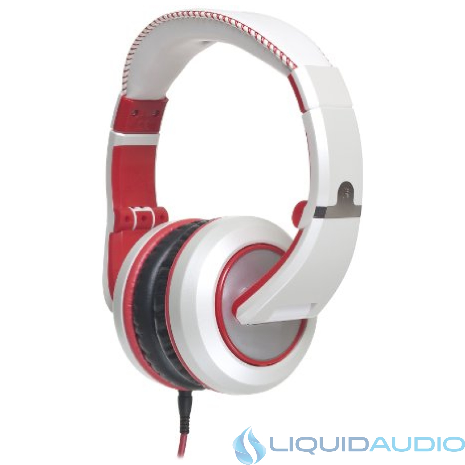 CAD Audio Sessions MH510W Closed-Back Studio Headphones, White/Red