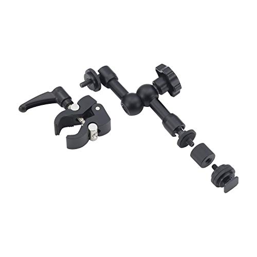 Zoom HRM-7 Handy Recorder Mount, 7-inch Arm, Clamp Mount, Designed to be Used With Zoom Portable Audio and Video Recorders