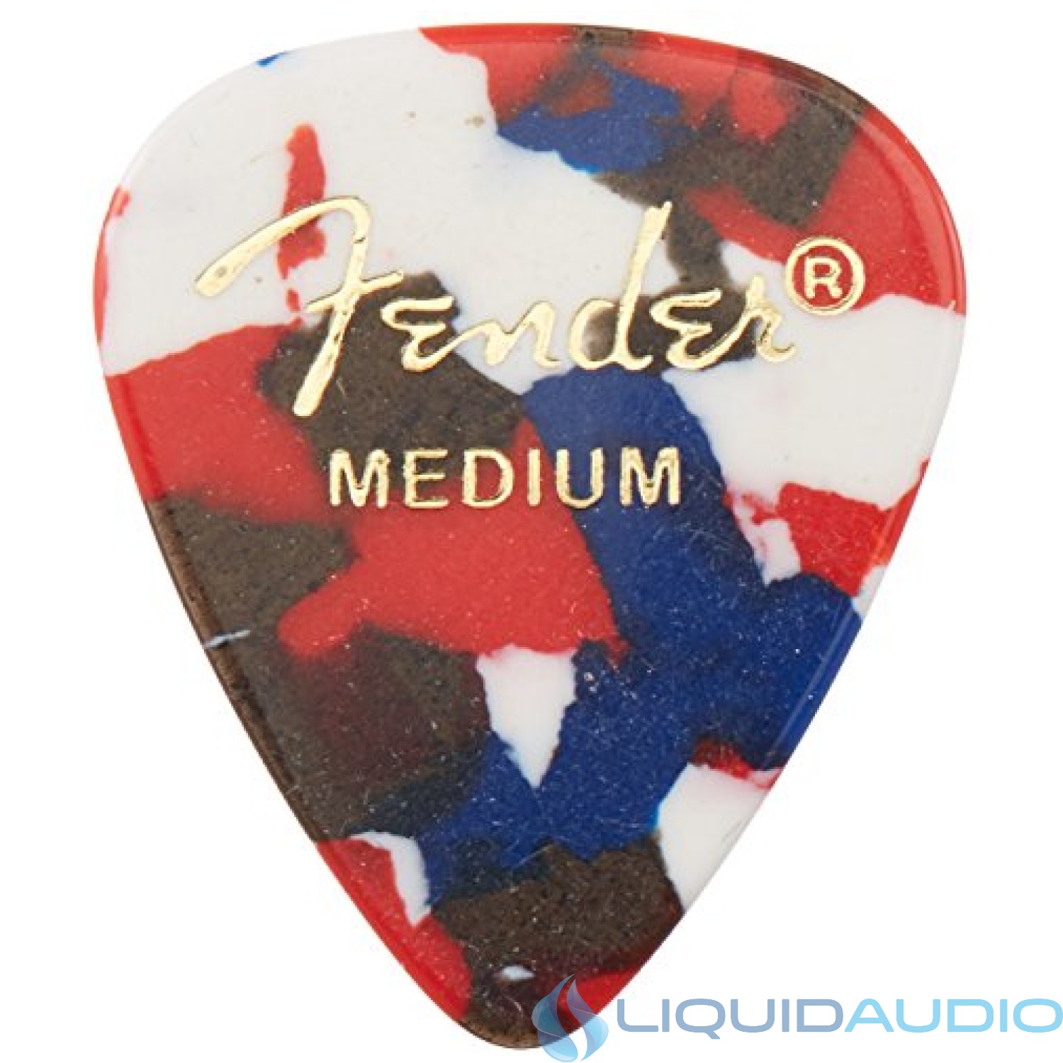 Fender Classic Celluloid Guitar Picks 351 Shape, Confetti, Medium, 144-Pack