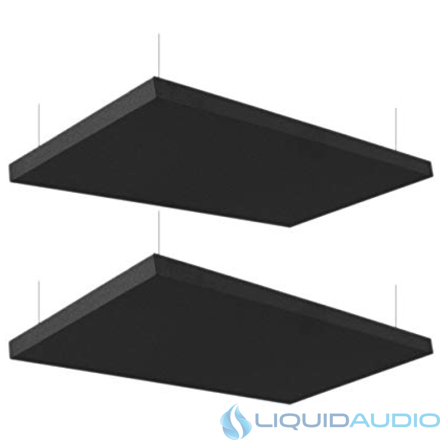 Primacoustic 1.5 inch Nimbus 2 x 4 foot Acoustic Ceiling Cloud Panel - Black (2-pack)